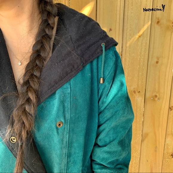 🚫SOLD•E✝️SY🚫 Vintage Maggie Lawrence Collection Leather Coat - Picture 6 of 10